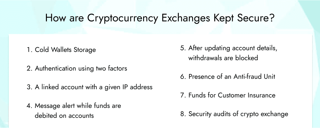 how are cryptocurrency exchanges kept secure